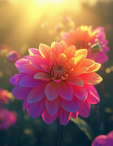 Colorful flower macro.