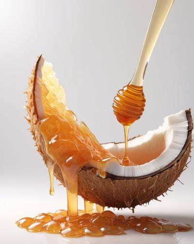 Peace of coconut and honey.
