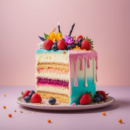 Colorful cake.