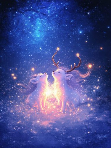 Fantasy, white animals.