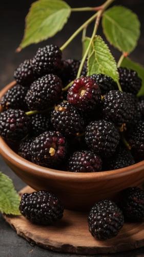 Blackberries in a bowl.
