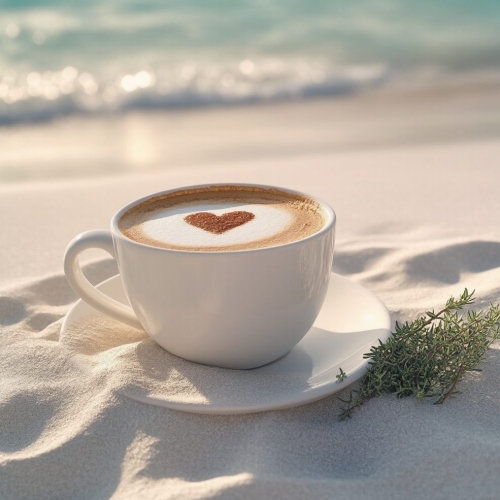 Cappuccino with a heart.