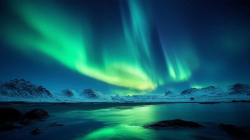 Northern blue lights.